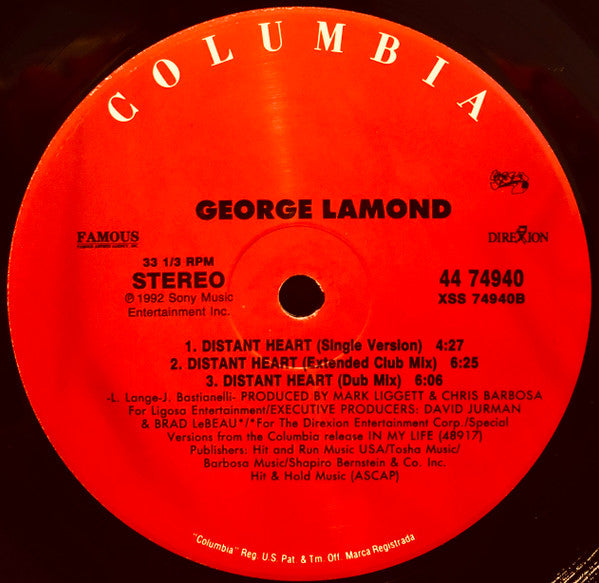 George LaMond : I Want You Back (12")