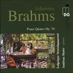 the album cover for J. BRAHMS - Piano Quintet Op 34