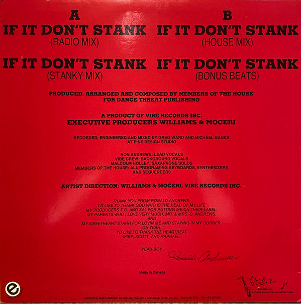 Ron Andrews : If It Don't Stank (12")