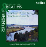 the album cover for Brahms/Gernsheim - String Quartets