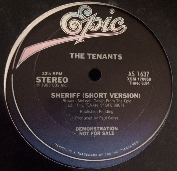 The Tenants (4) : Sheriff (12", Promo)