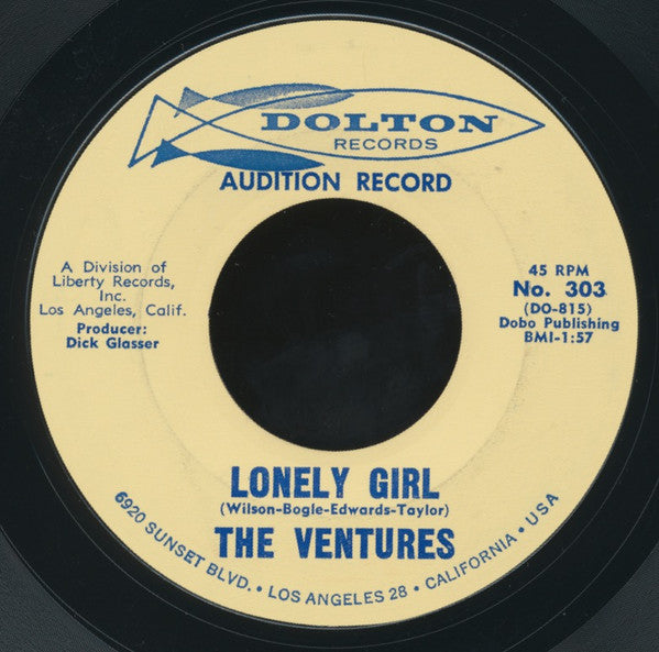 The Ventures : Diamond Head (7", Single, Promo)