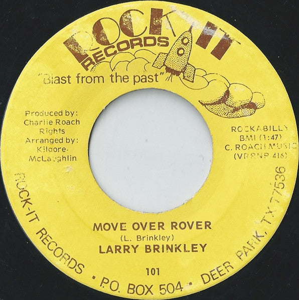 Larry Brinkley : Move Over Rover / Jackson Dog (7", Mono)