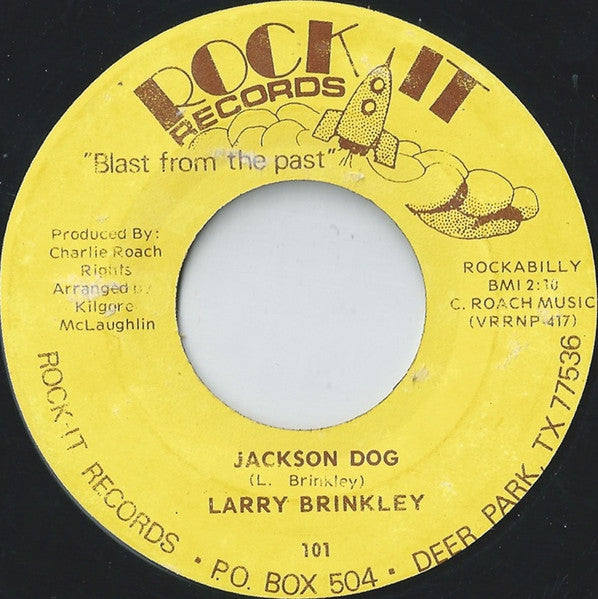 Larry Brinkley : Move Over Rover / Jackson Dog (7", Mono)