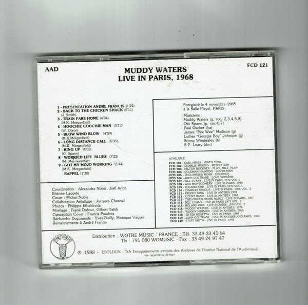 Muddy Waters : Live In Paris, 1968 (CD, Album)