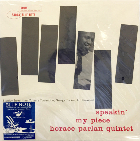 Horace Parlan Quintet : Speakin' My Piece (LP, Album, Ltd, RE, RM, 180)
