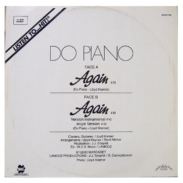 Do Piano : Again (Remix) (12")