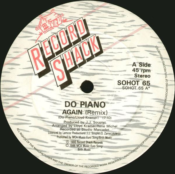 Do Piano : Again (Remix) (12")