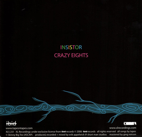 Tapes 'n Tapes : Insistor (7", Single)