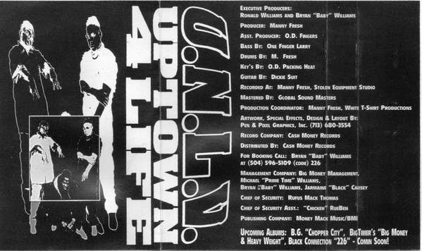 U.N.L.V. Uptown 4 Life Sealed Music Cassette