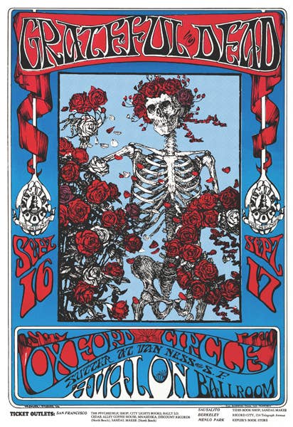 Grateful Dead Avalon Ballroom 24x36 Poster