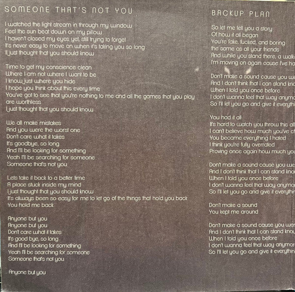 I Call Fives : Someone That's Not You (7", EP, Mar)