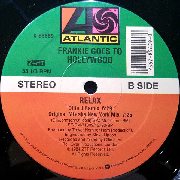 Frankie Goes To Hollywood : Relax (12", Maxi)