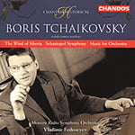 the album cover for B. Tchaikovsky - Wind of Siberia / Sebastopol Symphony
