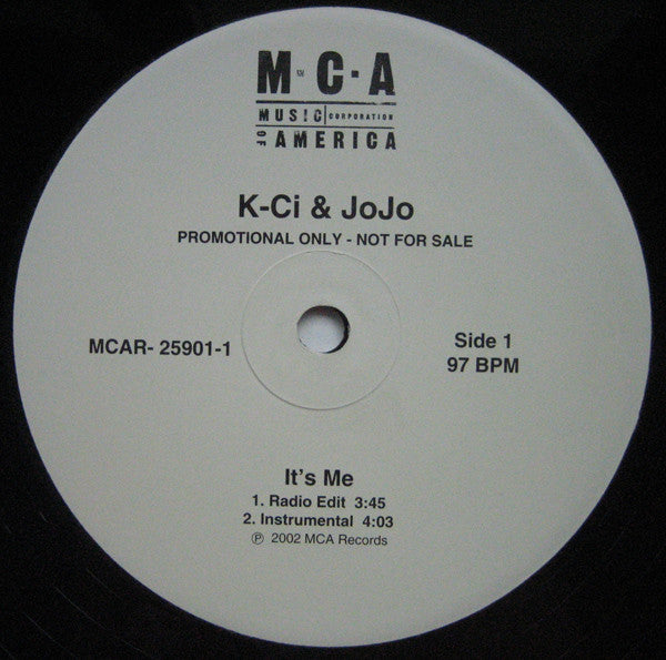 K-Ci & JoJo : It's Me (12", Promo)