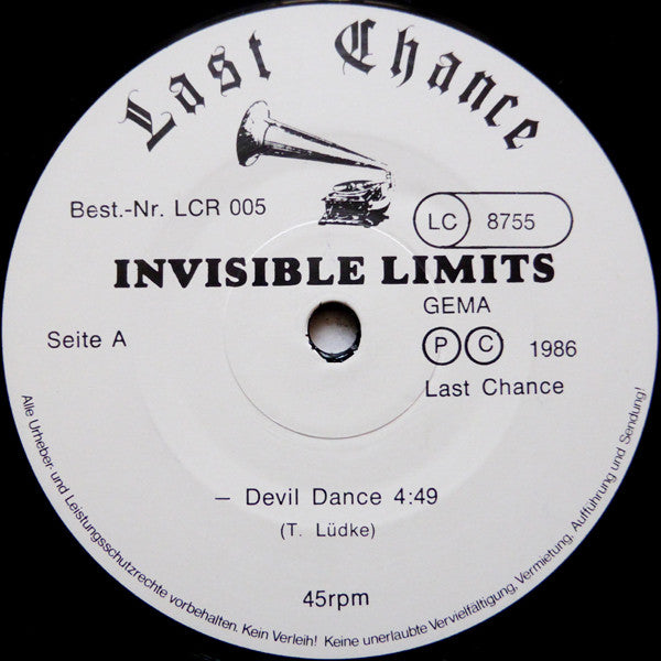 Invisible Limits : Devil Dance (12", Bla)