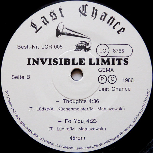 Invisible Limits : Devil Dance (12", Bla)