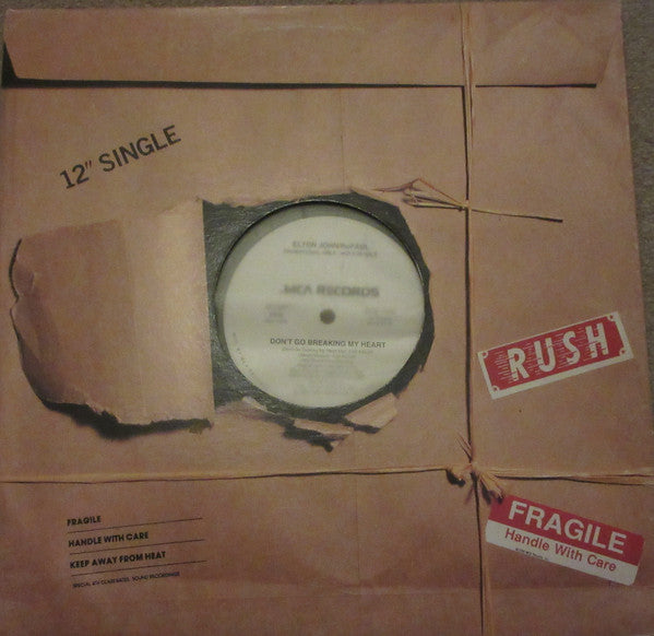 Elton John / RuPaul : Don't Go Breaking My Heart (12", Promo)