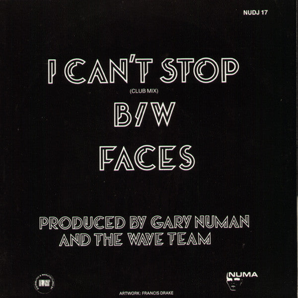 Gary Numan : I Can't Stop (10" + Flexi, 7", S/Sided)