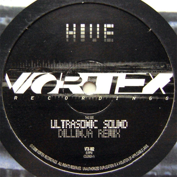 Hive : Ultrasonic Sound (Dillinja Remix) (12", S/Sided, Etch)
