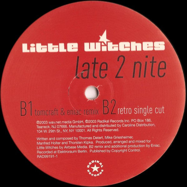 Little Witches : Late 2 Nite (12")