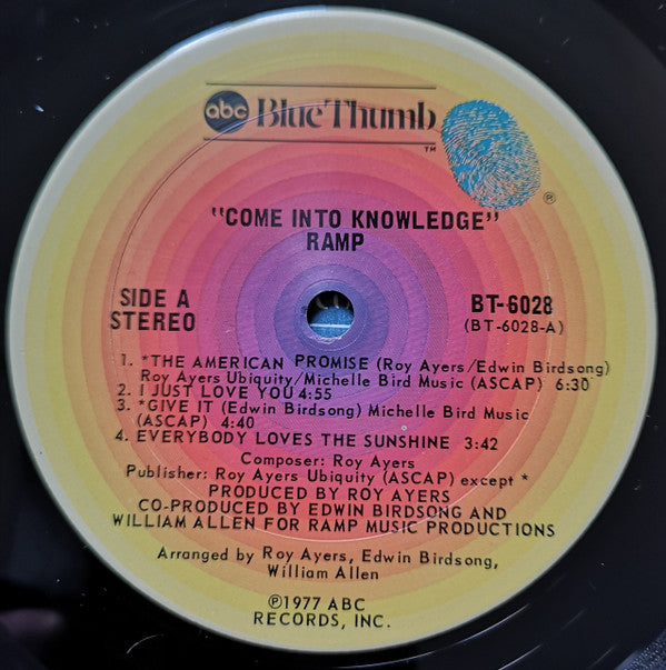 Ramp (3) : Come Into Knowledge (LP, Album, San)