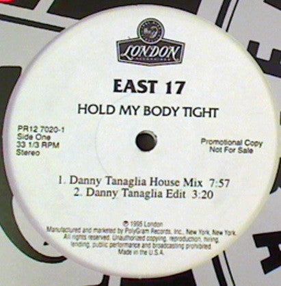 East 17 : Hold My Body Tight (2x12", Promo)