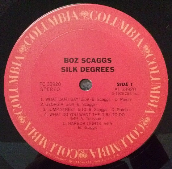 Boz Scaggs : Silk Degrees (LP, Album, Pit)