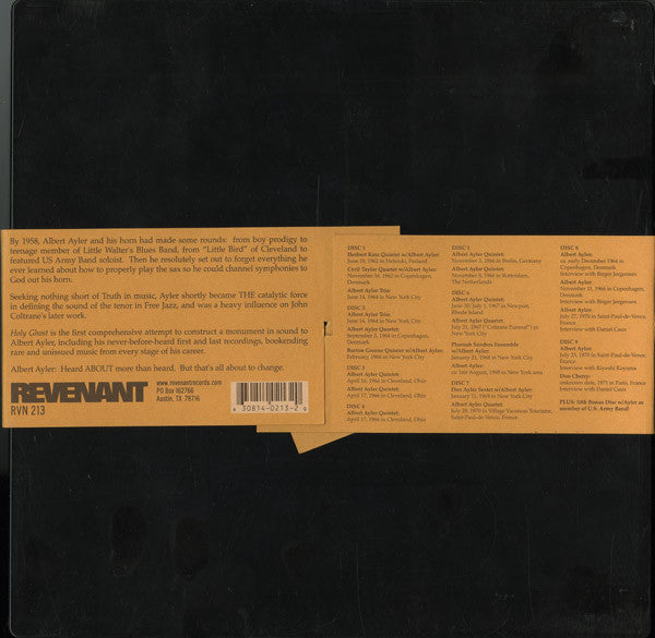 Albert Ayler : Holy Ghost (10xCD, Comp + Box)
