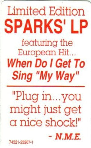 Sparks : Gratuitous Sax & Senseless Violins (LP, Album, Ltd)