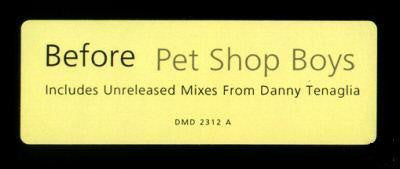 Pet Shop Boys : Before (2x12", Promo)