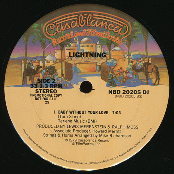 Lightning : Disco Symphony / Baby Without Your Love (12", Single, Promo)