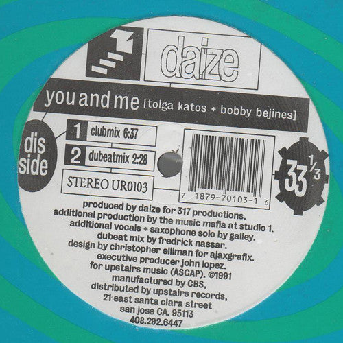 Daize : You And Me (12")