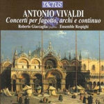 the album cover for Vivaldi / Giaccaglia / Ensemble Respighi - Basson Concertos