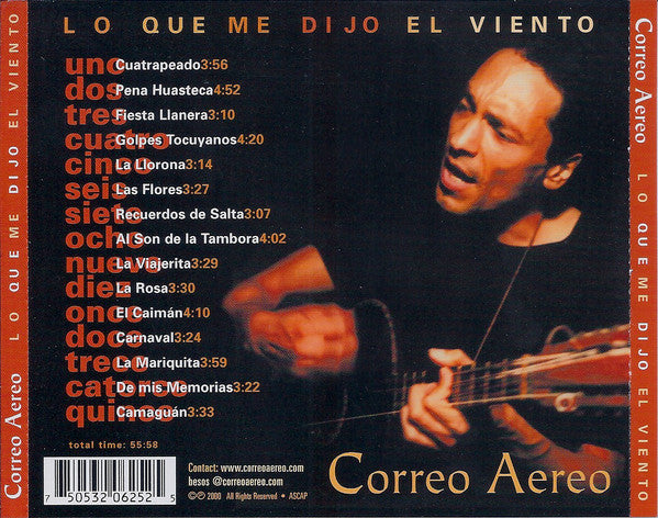 Correo Aereo : Lo Que Me Dijo El Viento (CD, Album)