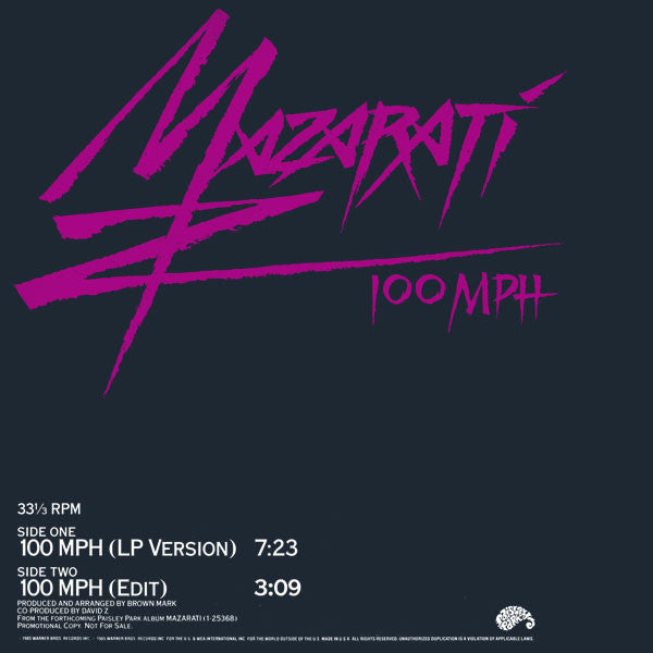 Mazarati : 100 MPH (12", Promo)