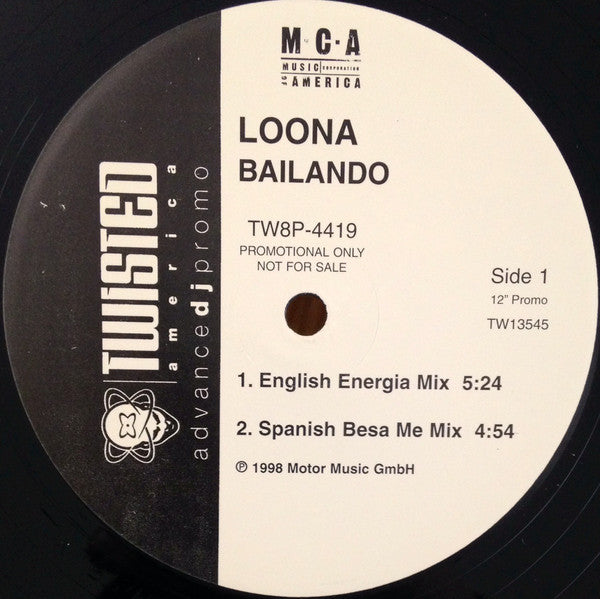 Loona : Bailando (12", Promo)