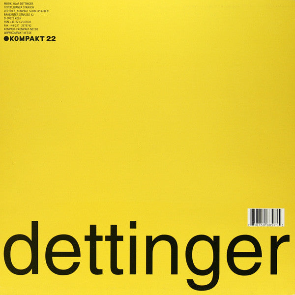 Dettinger : Oasis (LP, Album)