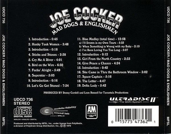 Joe Cocker : Mad Dogs & Englishmen (CD, Album, RE, RM)