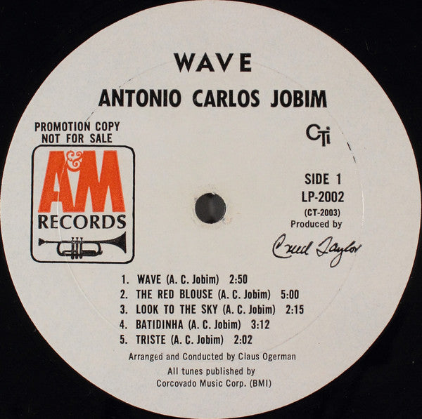 Antonio Carlos Jobim : Wave (LP, Album, Mono, Promo, Mon)