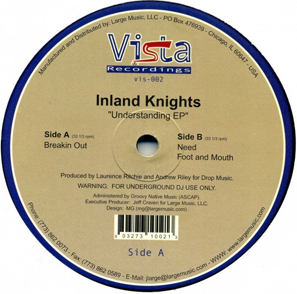 Inland Knights : Understanding EP (12", EP)