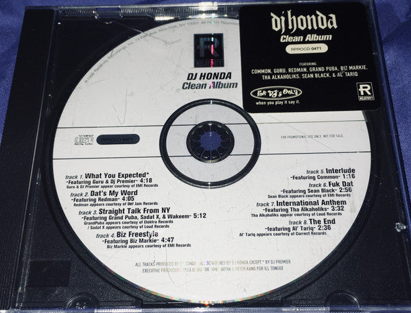 DJ Honda : DJ Honda (CD, Album, Promo, Cle)