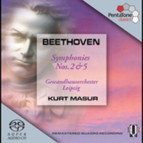 the album cover for L.V. Beethoven - Symphonies 2 & 5