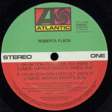 Roberta Flack : Uh-Uh Ooh-Ooh Look Out (Here It Comes) (12")