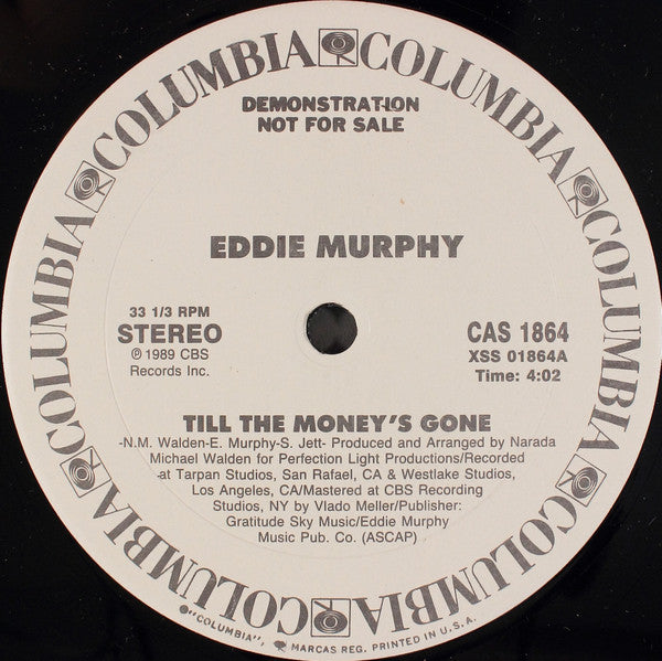 Eddie Murphy : Till The Money's Gone (12", Promo)