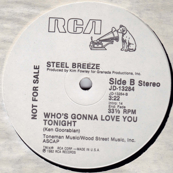 Steel Breeze : You Don't Want Me Anymore (12", Promo)