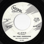 The Three Dimensions, Don Ralke Orchestra : Alone / Nightfall (7", Promo)