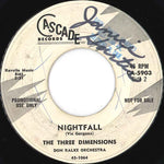 The Three Dimensions, Don Ralke Orchestra : Alone / Nightfall (7", Promo)