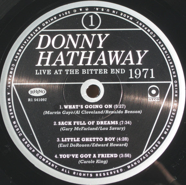 Donny Hathaway : Live At The Bitter End 1971 (2xLP, Album, RSD, Ltd, Num, 180)