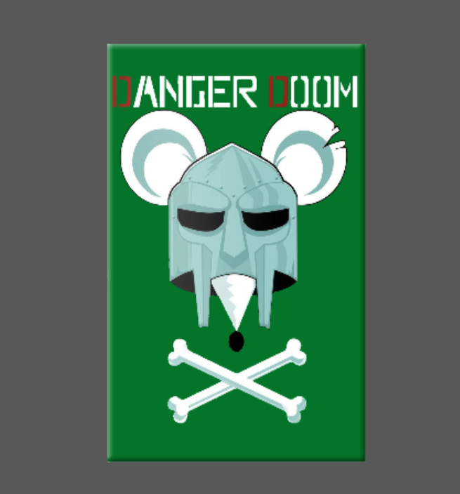 MF DOOM - Danger Doom Magnet/Pin